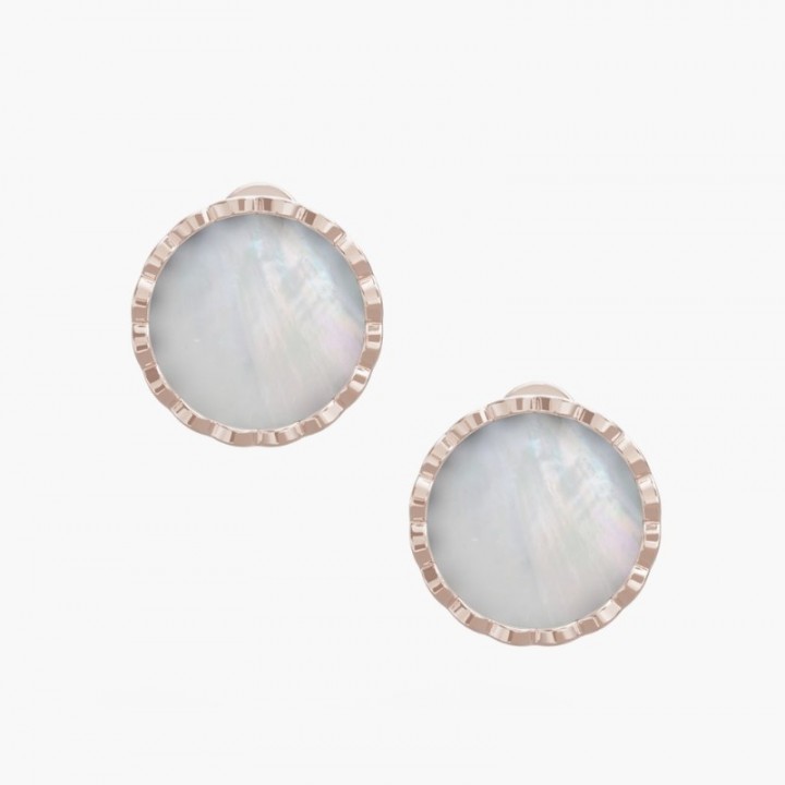 White pearl earrings- Risea